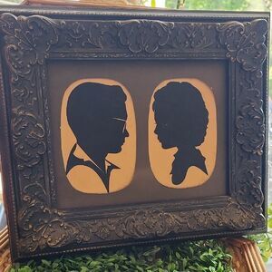 Vintage 1970's Silhouettes Wall Decor